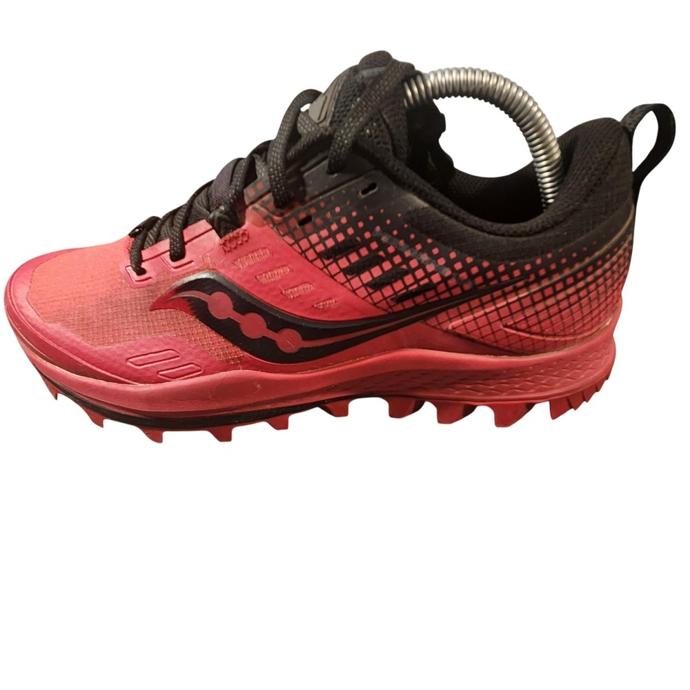 Saucony Peregrine 10 ST Womens Trail Running Shoes Barberry Black S10568-20 10